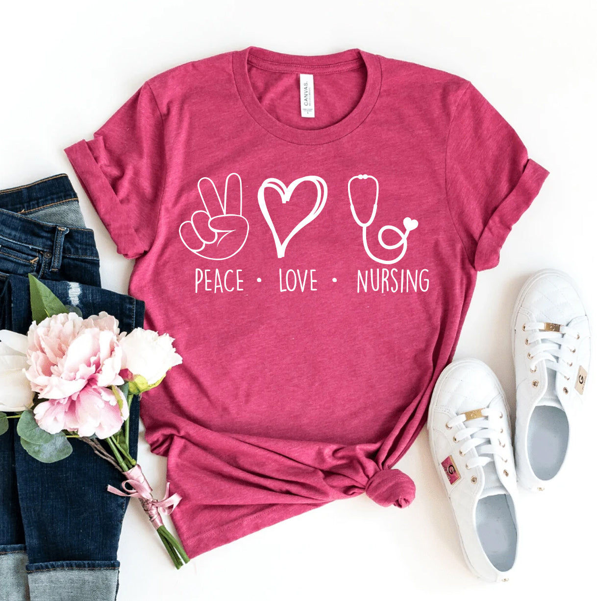 Peace Love Nursing T-Shirt