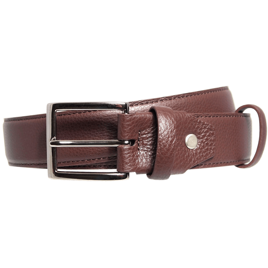 34 Mm Duo Ply Leather Belt Brown