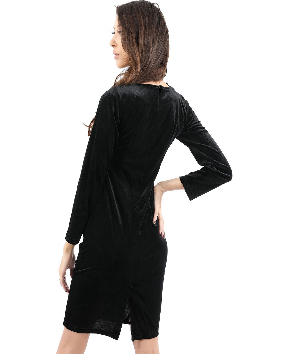 Миниатюра: Stuart Velvet Long Sleeve Little Black Dress @ jy1.org