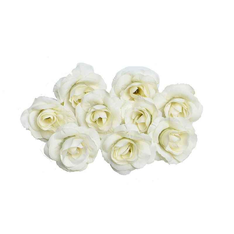 Thumbnail: 1.3.1:  10pcs Artificial Flower 4cm Silk Rose Flower Head Wedding Home DIY