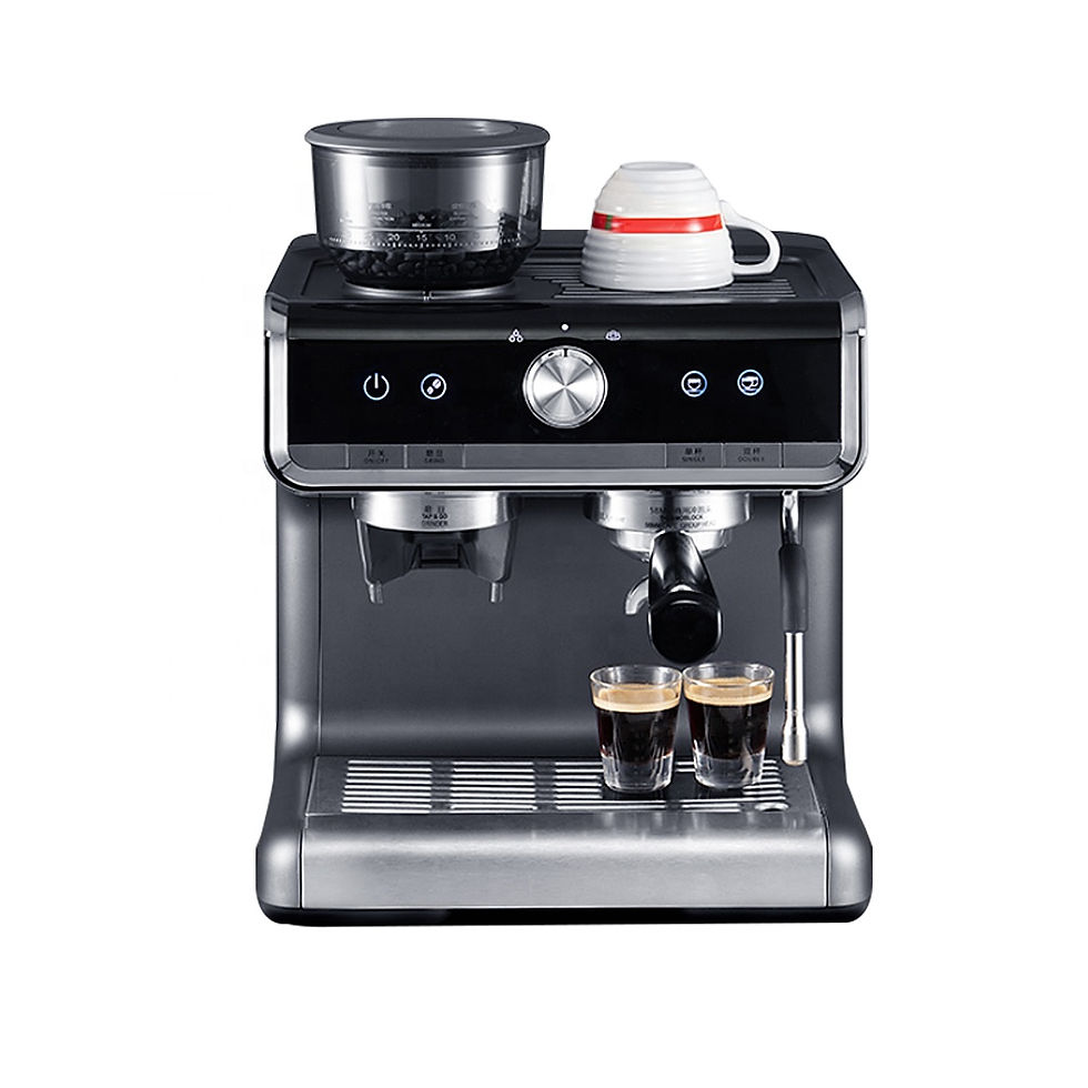 Thumbnail: BeanGrind SmartSteam Espresso Coffee Maker with Semiautomatic Grinder