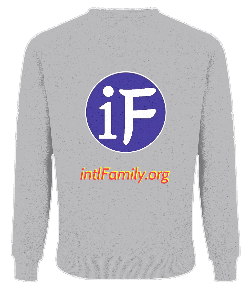 Thumbnail: intlFamily.org - Men's Raglan Sweatshirt - EP65
