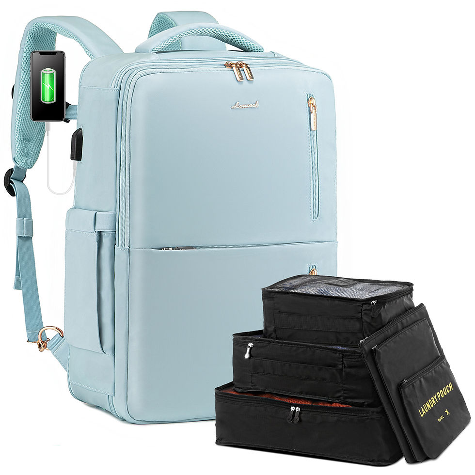 Thumbnail: Men's 17" Laptop Backpack with Packing Cubes (Customizable)