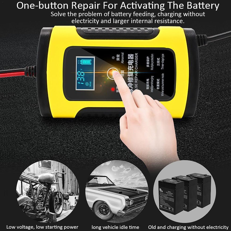 Miniature : Car Battery Charger 12V6A, Motorcycle Charger, European Battery Charger