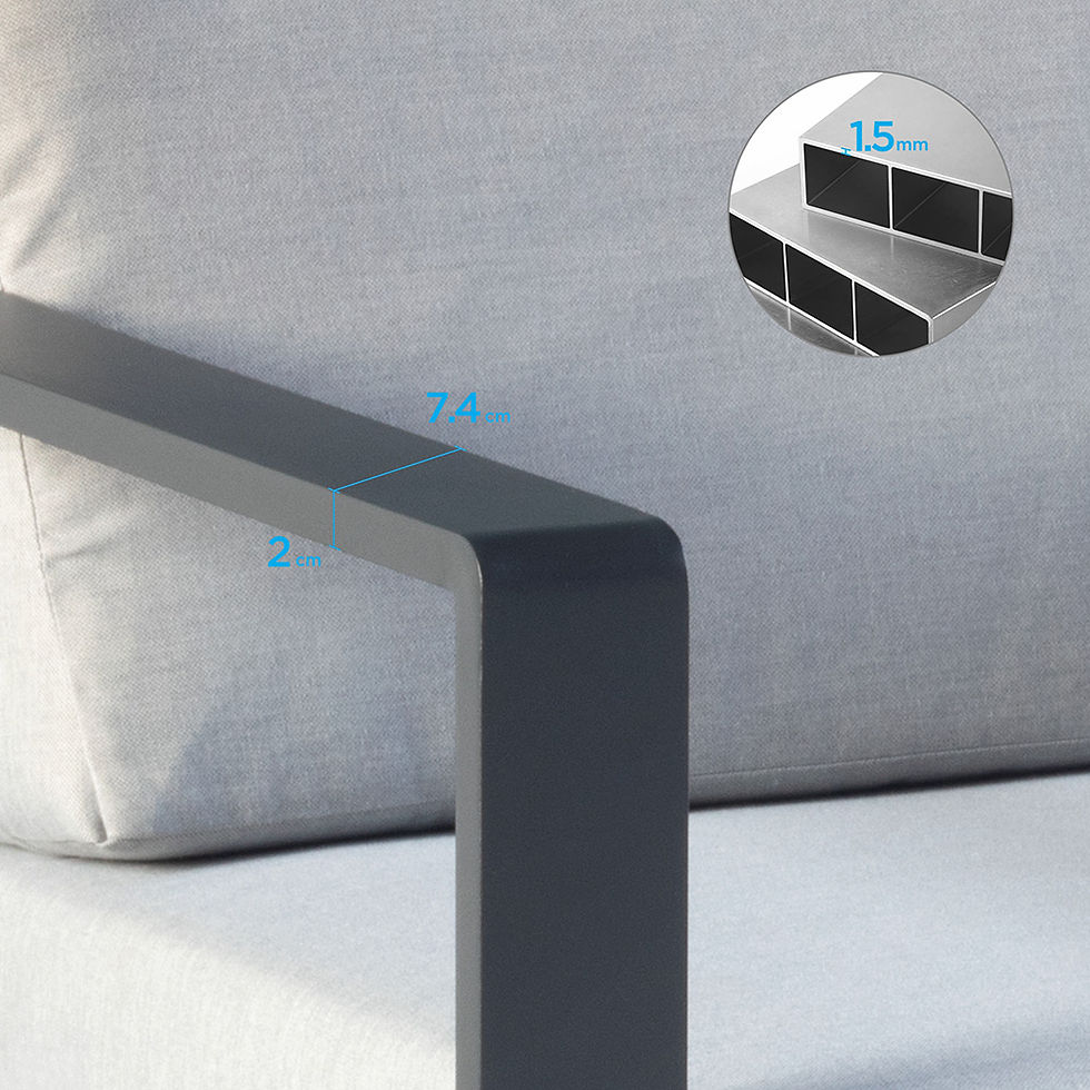 Thumbnail: AluConvo: Premium Aluminum Outdoor Chat Set by S3801