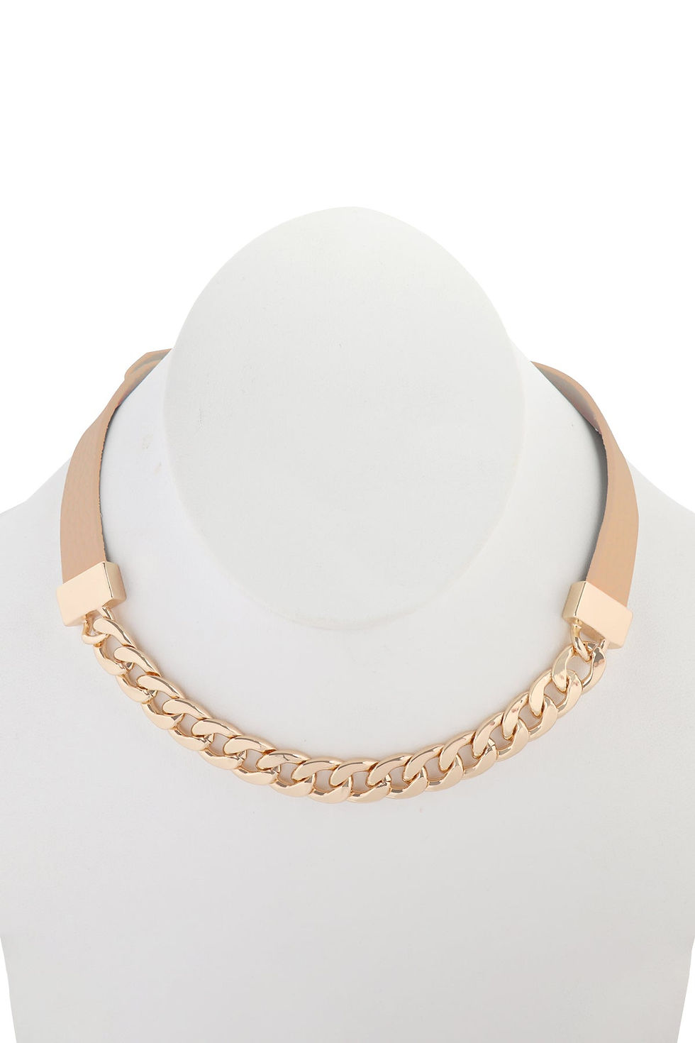 Thumbnail: Leather Chain Choker Bracelet