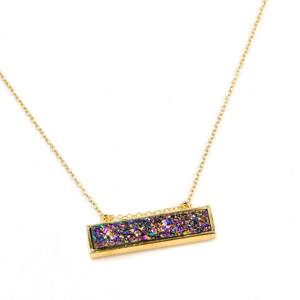 📿 Necklace: Bethany Druzy Bar