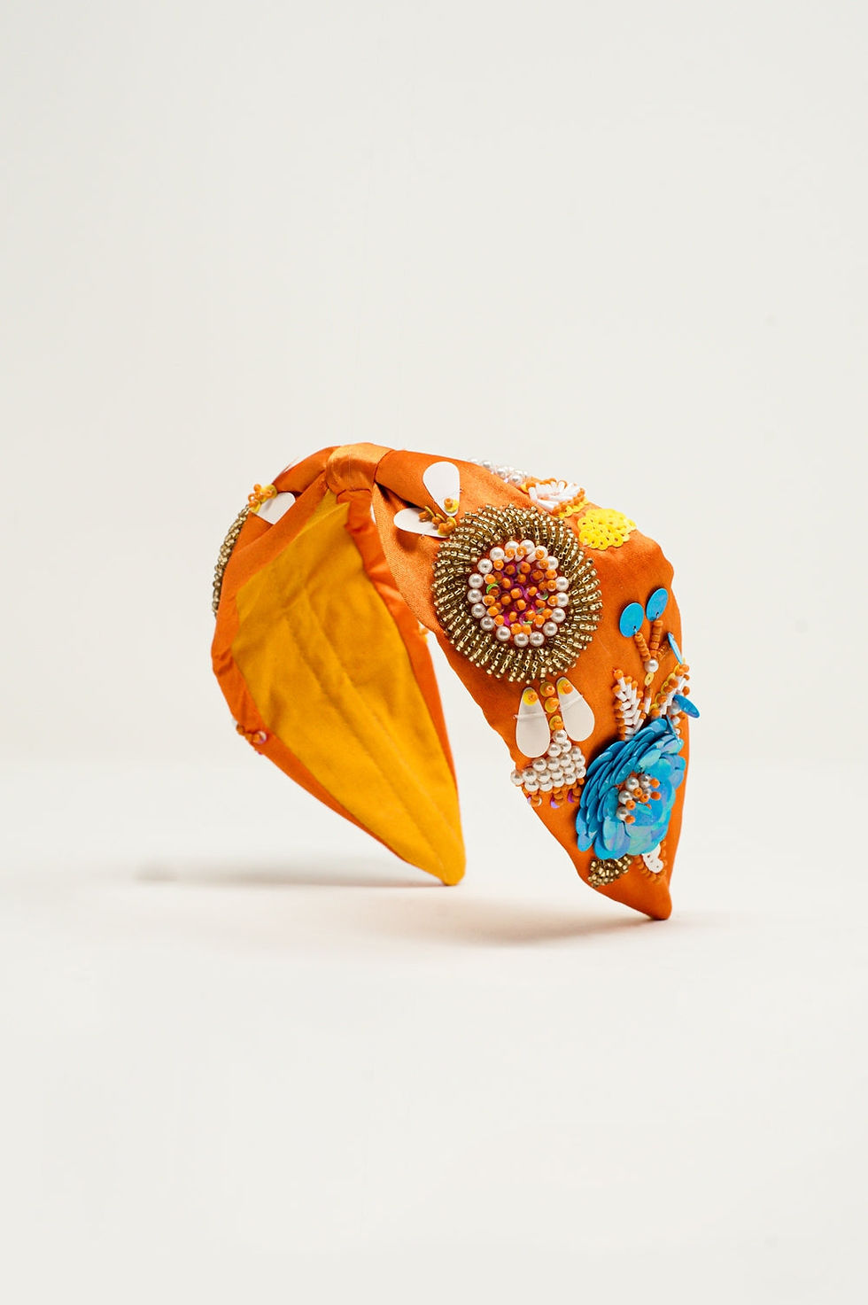 Миниатюра: Orange Chunky Headband with Embellishments