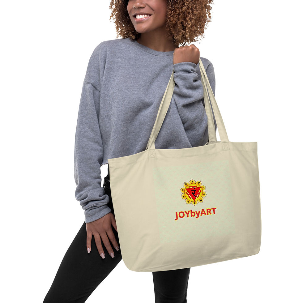 Thumbnail: 乐艺大码天然太阳脉轮手提袋 JOYbyART Large organic Solar Plexus Chakra tote bag @ joy1.org