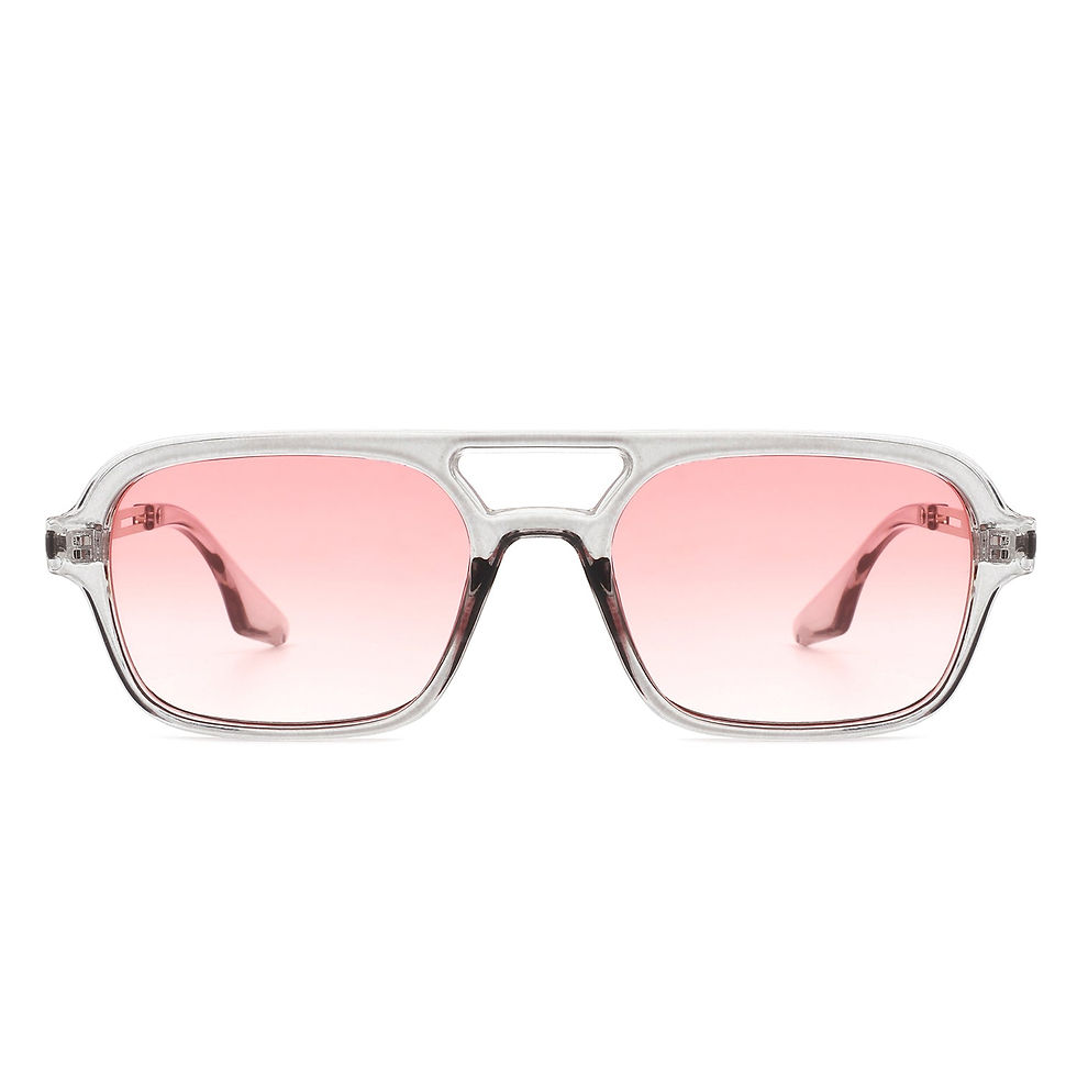 섬네일: Candorae - Retro Square Brow-Bar Fashion Aviator Style Vintage Sunglasses