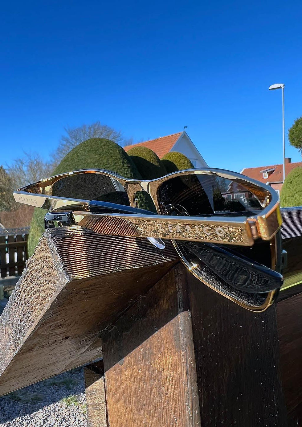 Thumbnail: Titanium Wayfarer Sunglasses - V2 - 24K GOLD Plated
