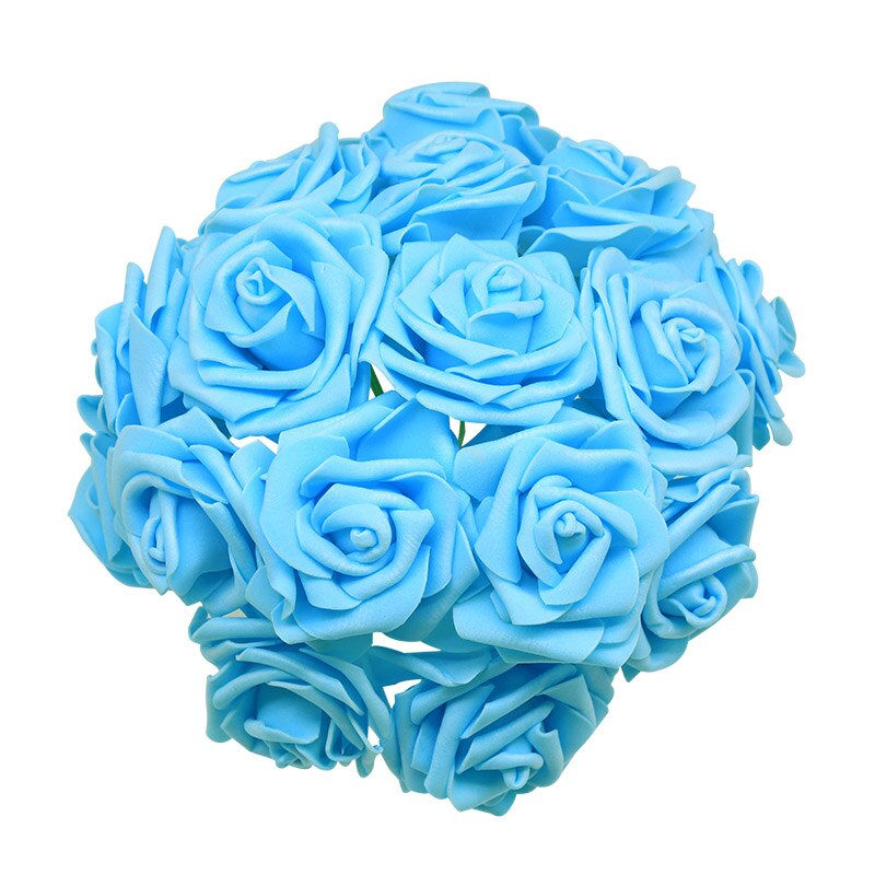 Thumbnail: 1.3.1:  24Pcs/Lot Artificial Rose Bouquet Decorative Foam Rose Bride Flowers