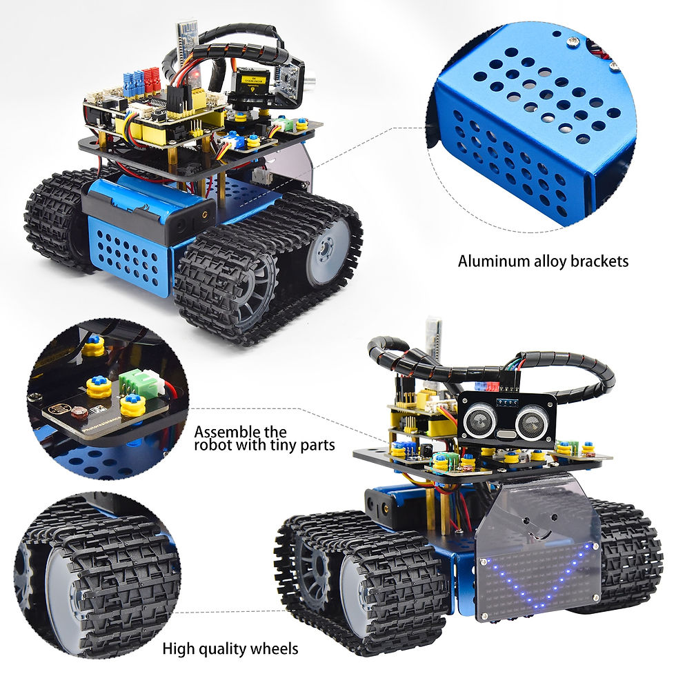 Thumbnail: Keyestudio Upgrade Mini Smart Tank Robot V3.0 for Arduino Kit