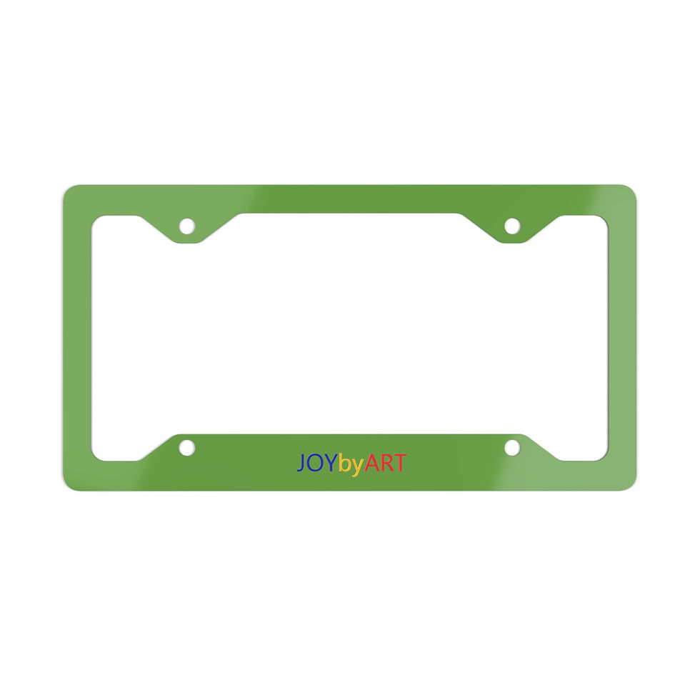 थंबनेल: JOYbyART Metal License Plate Frame   (Customizable)
