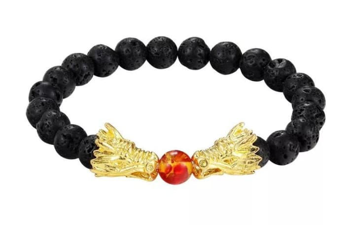 Миниатюра: Dueling Dragons - Lava Stone Essential Oil Bracelet