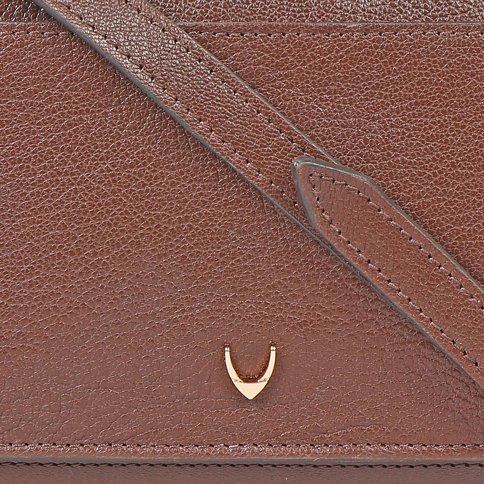 Thumbnail: Hidesign Leather Unisex Minimal Crossbody Man Purse Bag