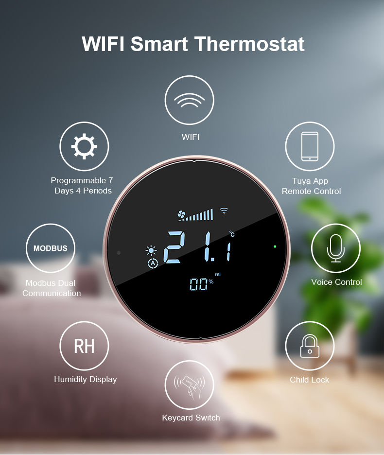 Thumbnail: Bandary FC Tuya Smart HVAC Zigbee Nest Wifi Thermostat (Customizable)