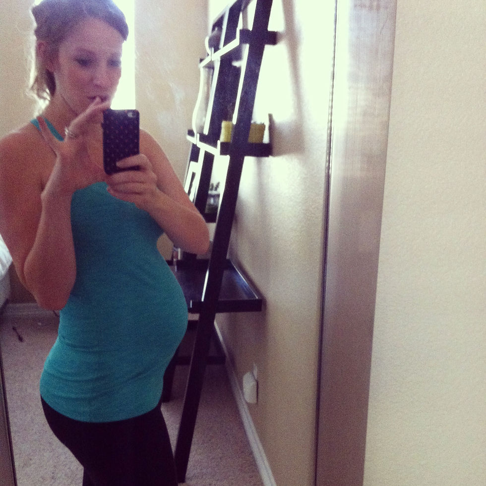 being pregnant