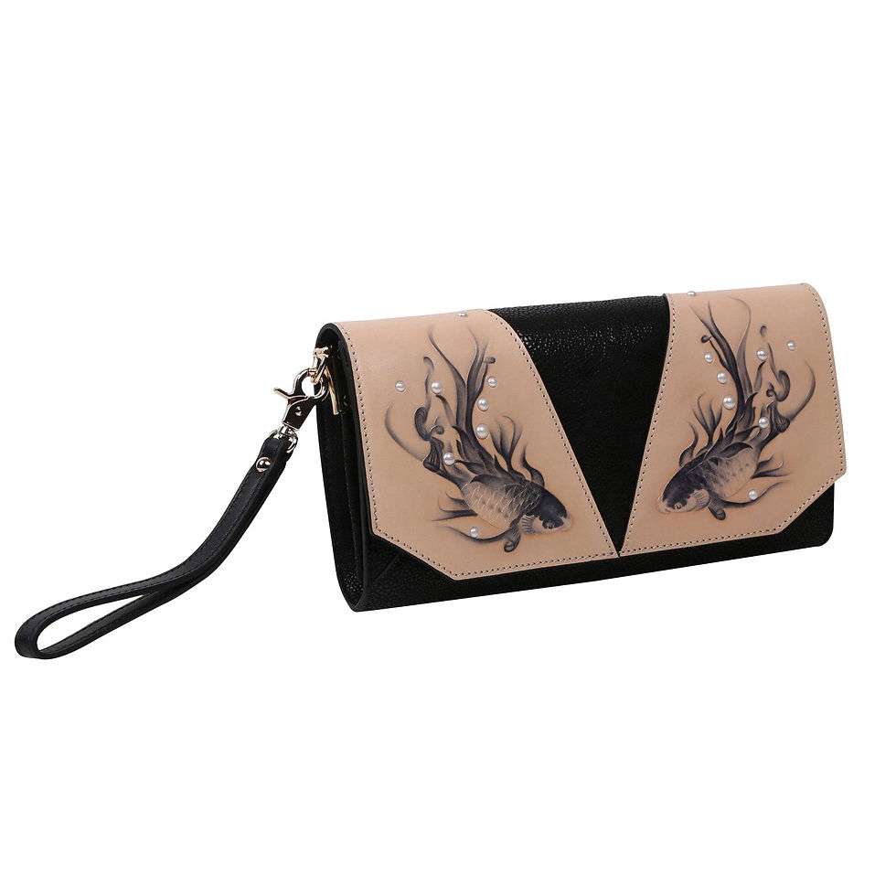 Thumbnail: Koi Black Crossbody Clutch