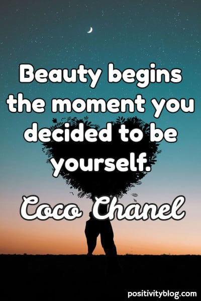 Self-Love Quote by Coco Chanel