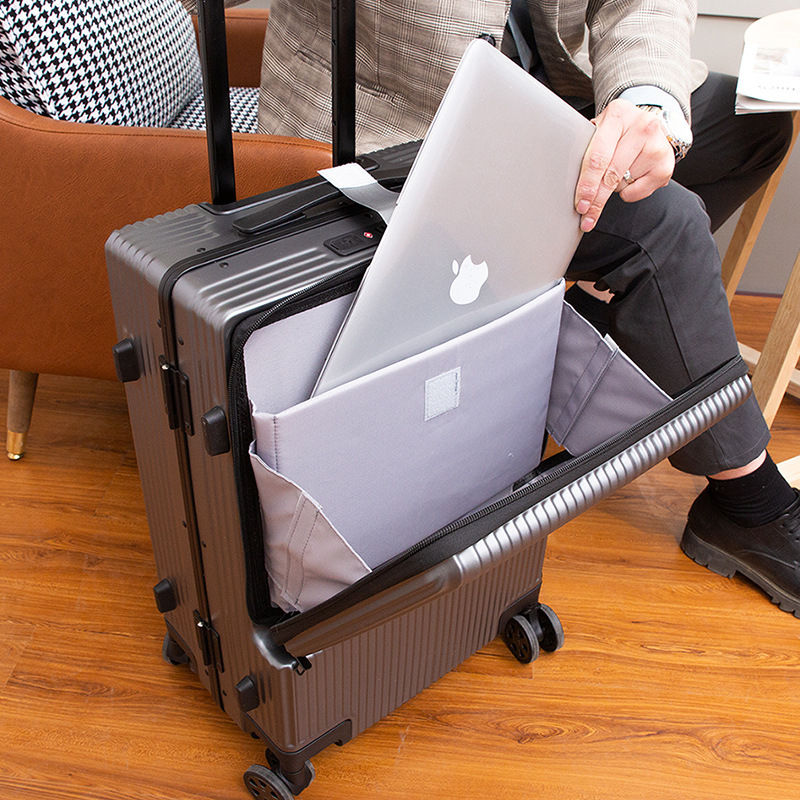 Thumbnail: Professional Jetsetter Front-Open Password Luggage (Customizable)