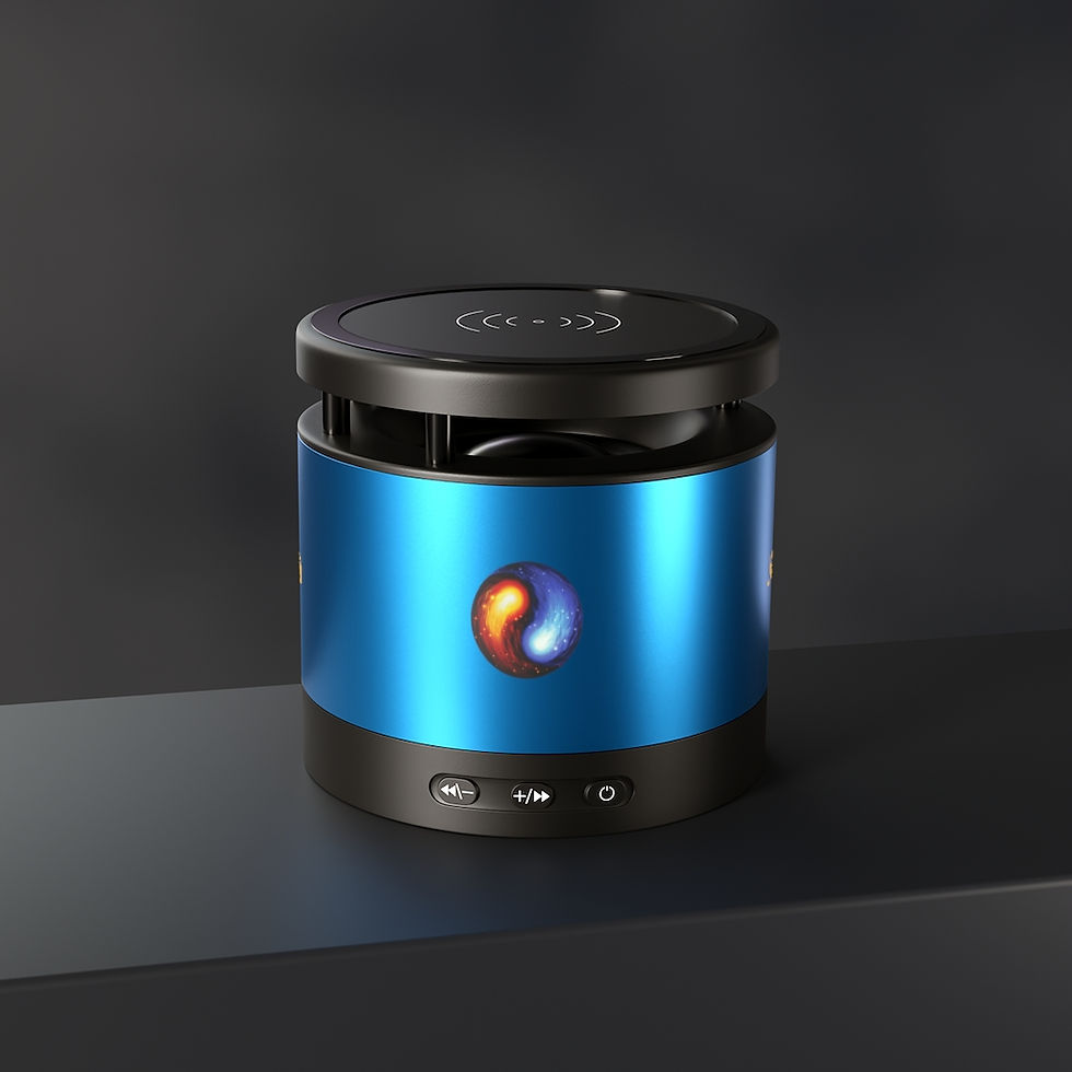 Thumbnail: Joy1.org Metal JOYbyART Tai Chi Bluetooth Speaker and Wireless Charging Pad