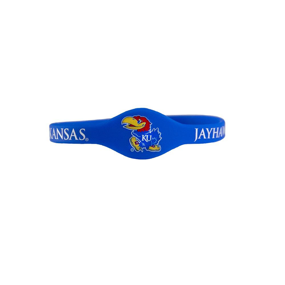 University of Kansas Jayhawks Blue Silicone Bracelets