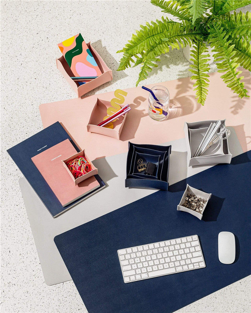 섬네일: Spot Leather Desk Surface Mouse Pad Home Waterproof And Oil-proof Desk Pad Prac