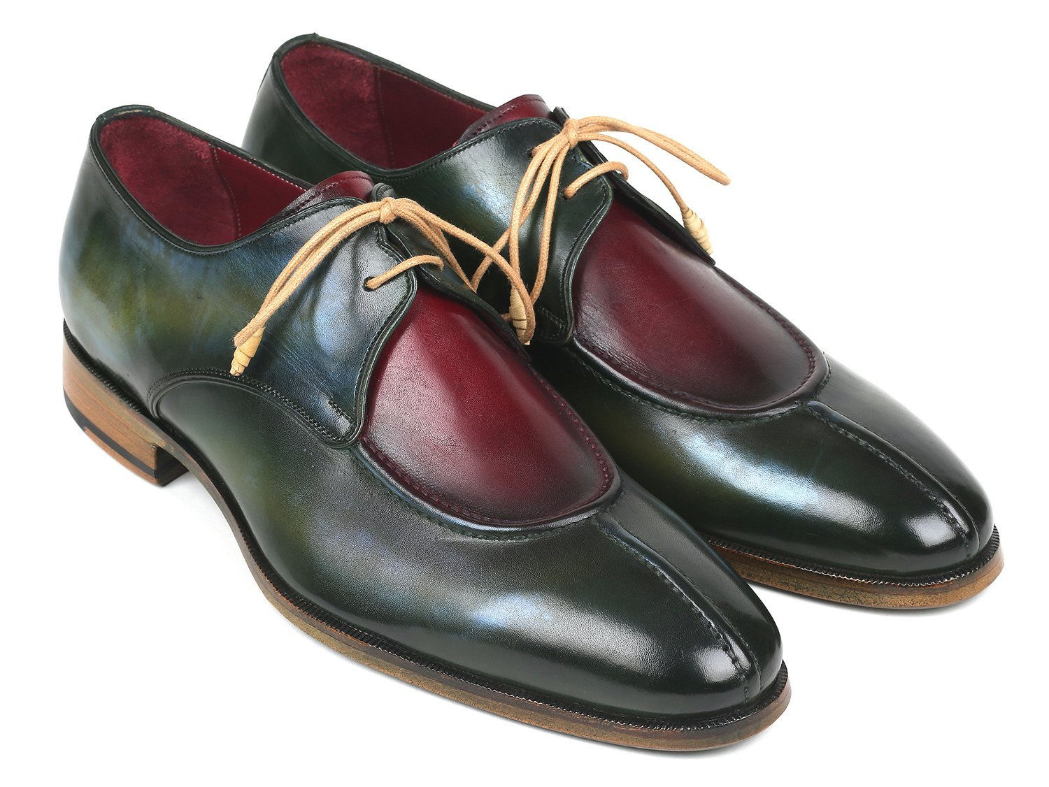 👞 Paul Parkman Split Toe ♂️ Multi-Color Derby Shoes