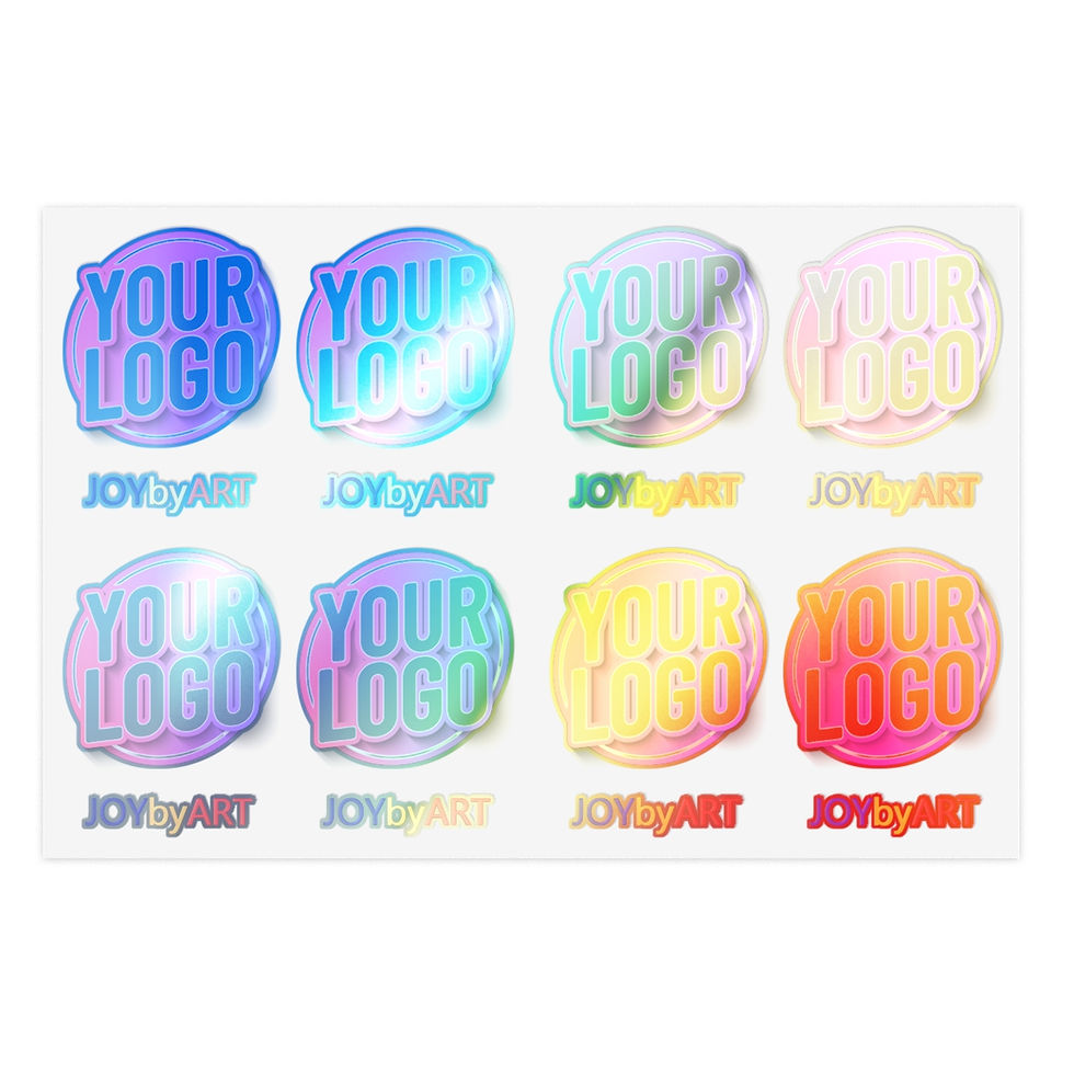 Thumbnail: JOYbyART Sticker Sheet Bundle (+ Your Logo), 10pcs