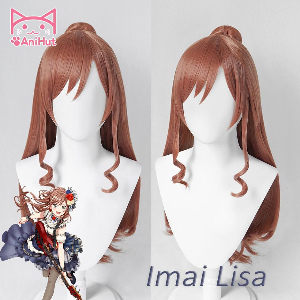 Thumbnail: Costume ] 【AniHut】Lisa Imai Cosplay Wig BanG Dream Cosplay Wig Brown Hair