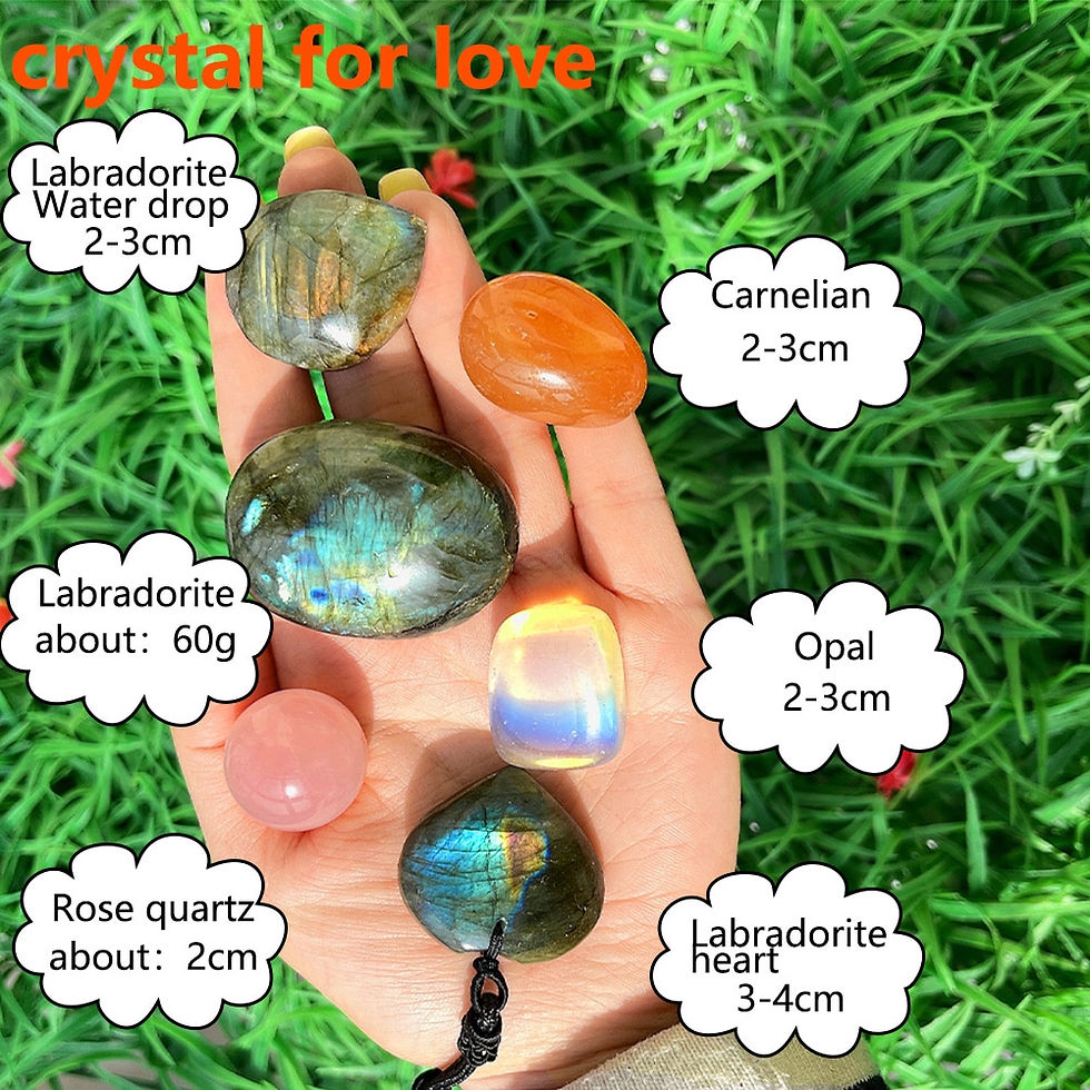 Thumbnail: Natural Healing Crystal Set -  Health Fortune Gift