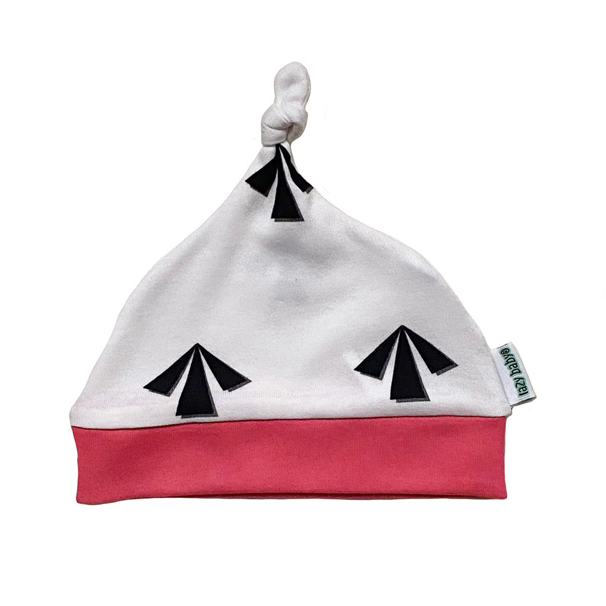 👼 Lazy Baby Arrow Hat, Pink / White