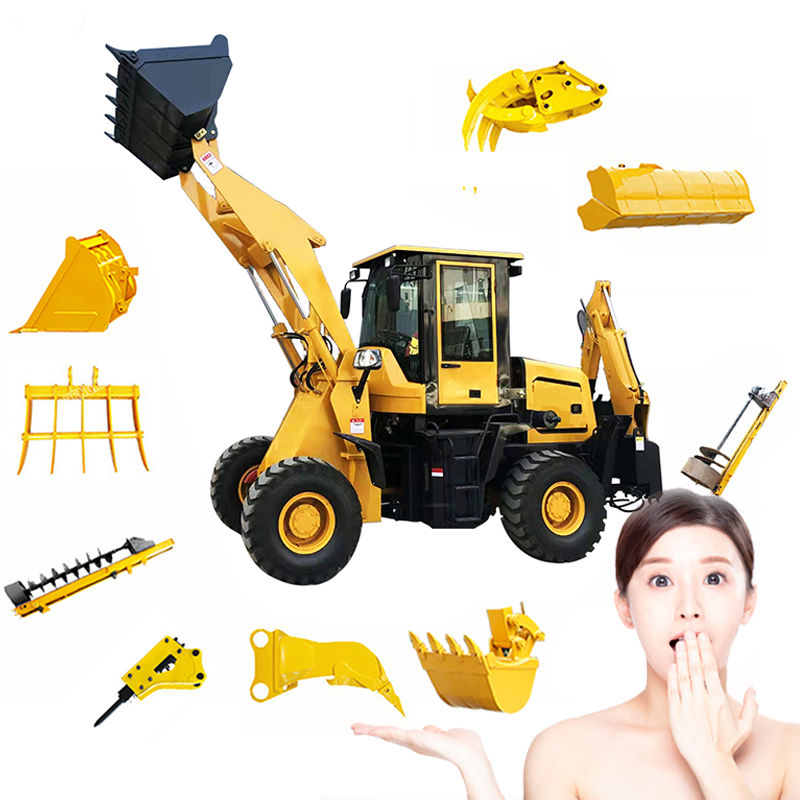 Miniaturbild: JOYbyART Compact Backhoe Loader: Versatile 4x4 Tractor Loader (Customizable)