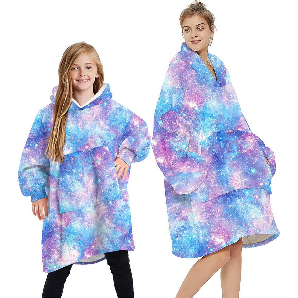 Thumbnail: Lazy Blanket - Can Be Worn On Both Sides Of Thick TV Blanket Hooded Sweater