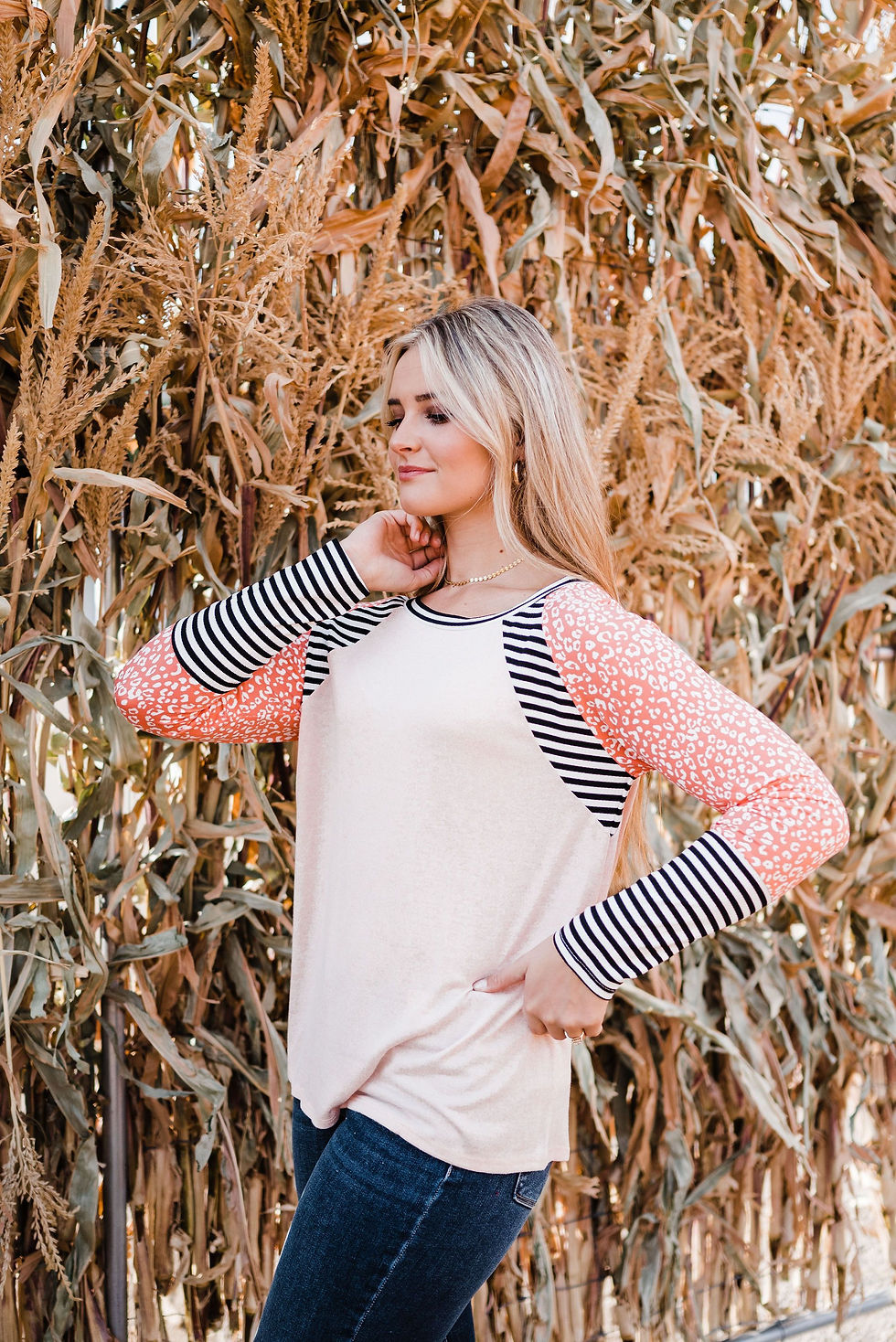 Thumbnail: More to Love Color Block Top