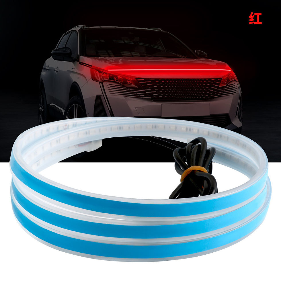 Thumbnail: Car Daytime Running Lights - Through-type Mesh Led Decorative Lights Cover Gap 