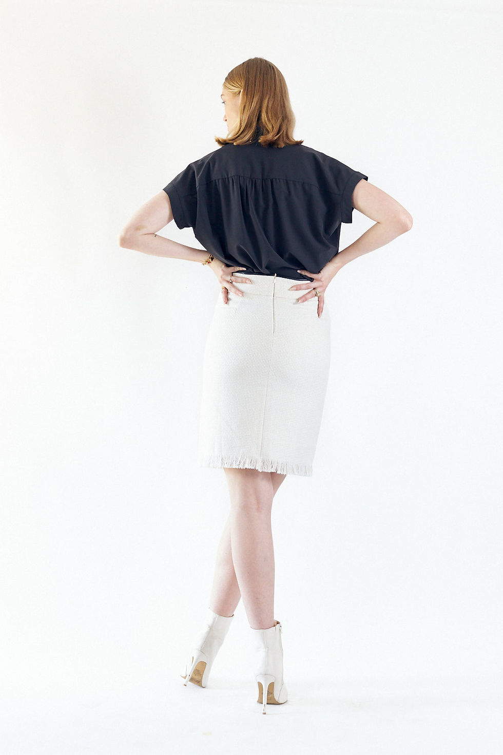 Thumbnail: ♀️ Power Woman - White Tweed Skirt
