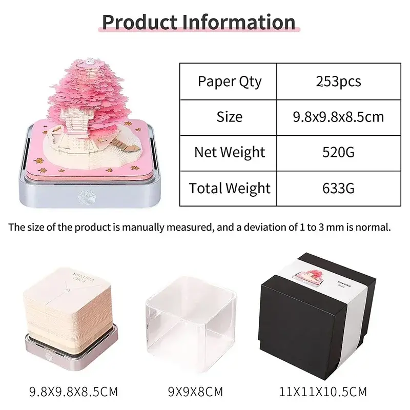 Thumbnail: Sakura Tree House 3D Calendar Notepad