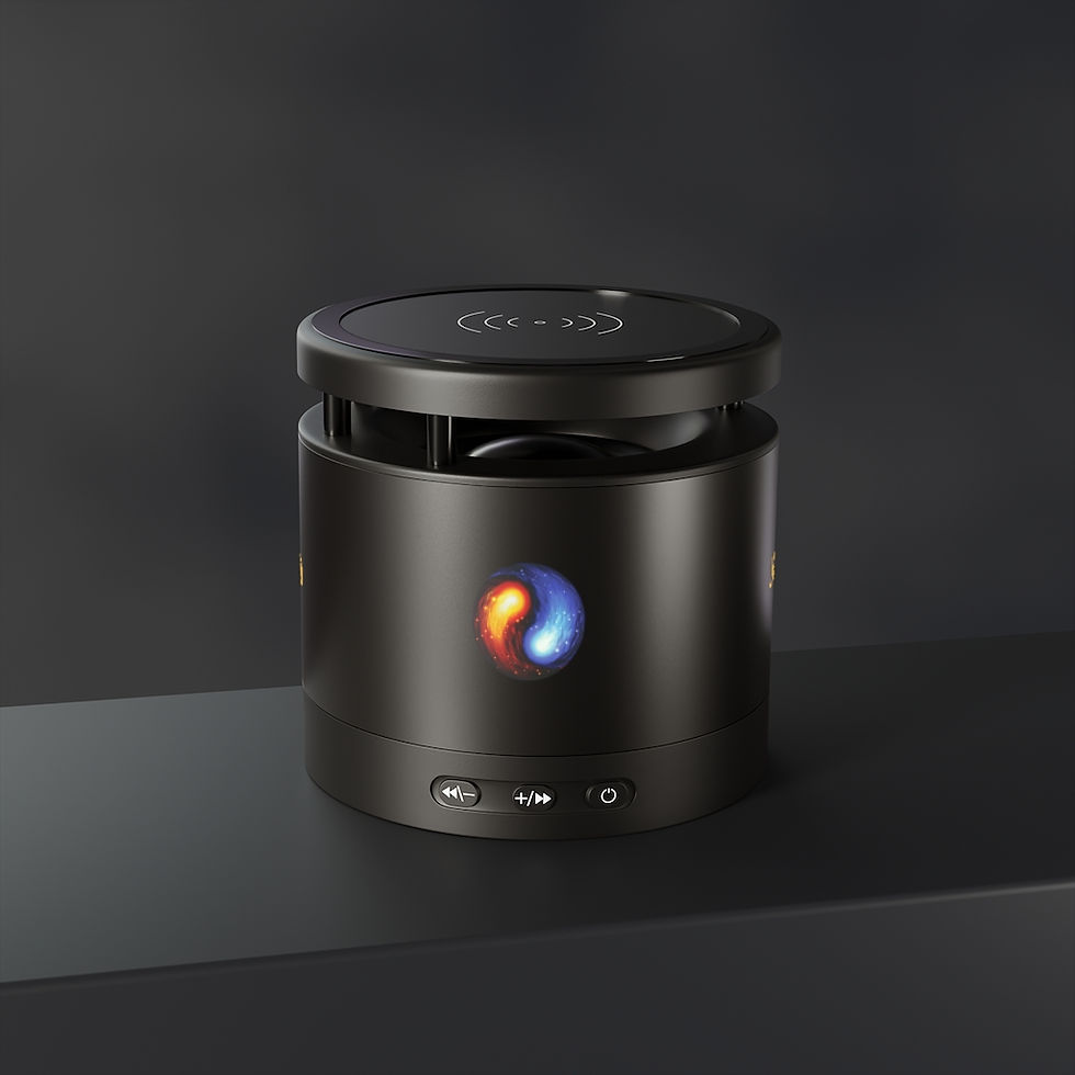 Thumbnail: Joy1.org Metal JOYbyART Tai Chi Bluetooth Speaker and Wireless Charging Pad