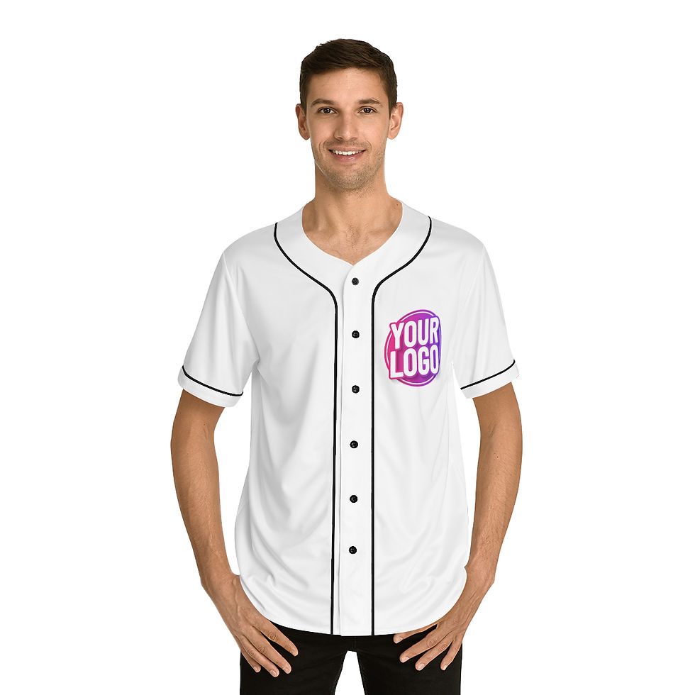 Thumbnail: JOYbyART Men's Baseball Jersey (AOP + Your Logo)  