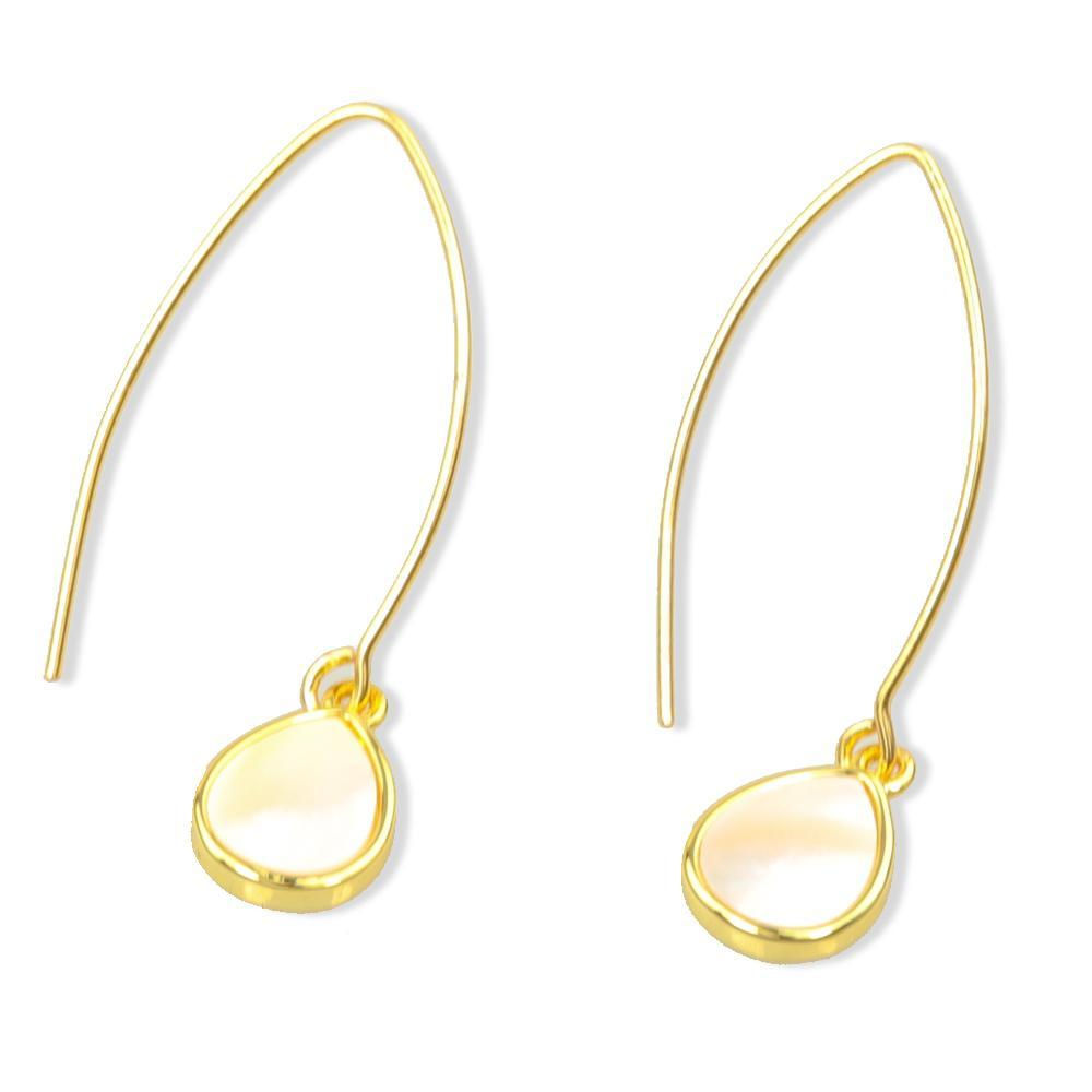 💍 Adeline Marquise Earrings with Mother of Pearl
