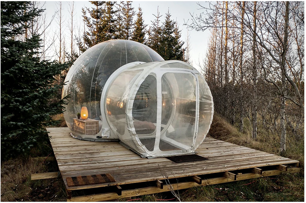 Thumbnail: 乐艺充气生态房,室外圆顶帐篷小屋 Inflatable Bubble Eco-House, Camping DIY Dome Tent Cabin