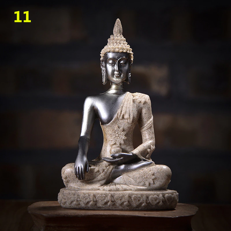 Thumbnail: Holy Buddha Statue -  Nature Energy Fengshui Miniature Sandstone