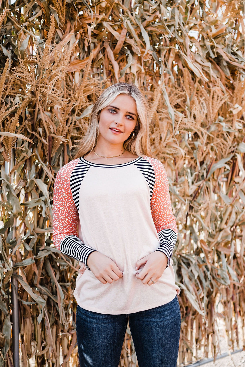 Thumbnail: More to Love Color Block Top