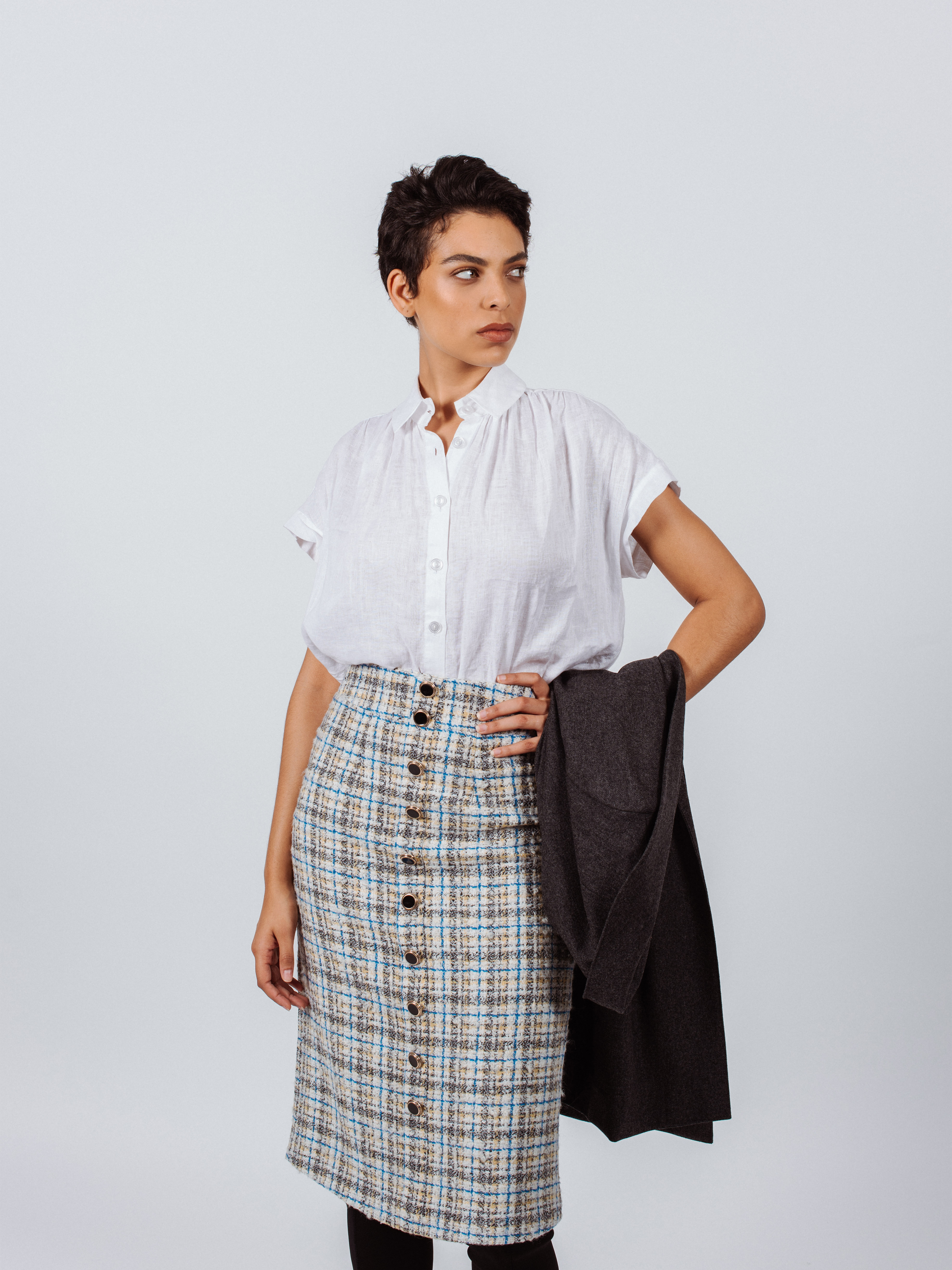 ♀️ Power Woman - Eye Catching Tweed Skirt