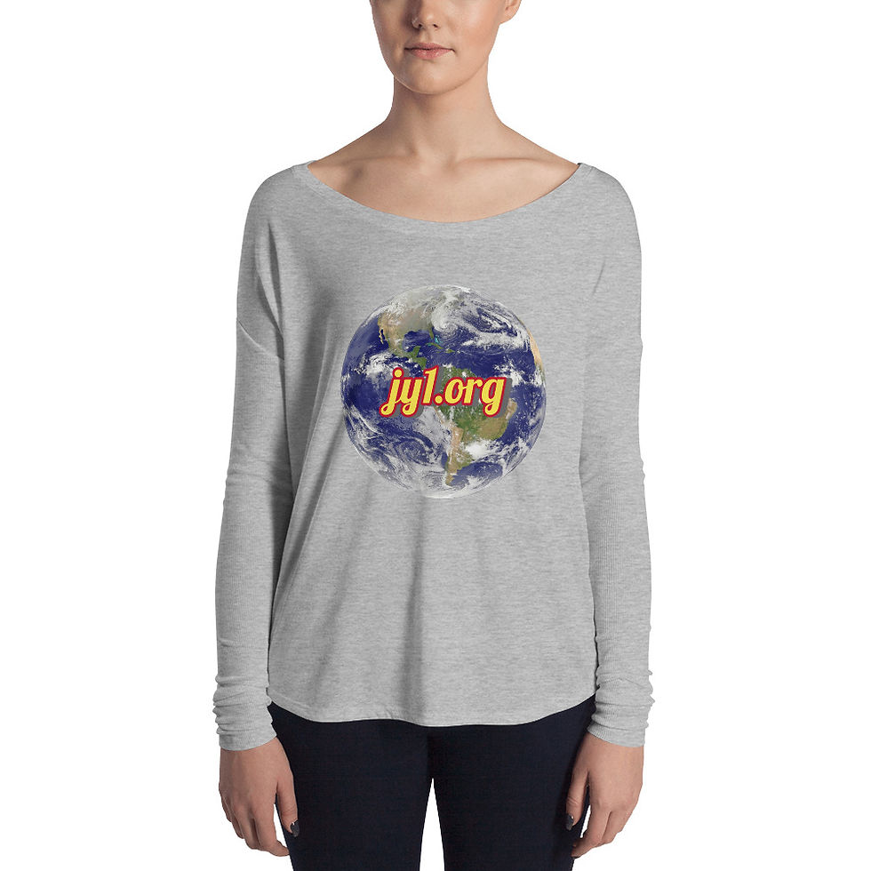 Thumbnail: jy1.org Ladies' Long Sleeve Earth Tee