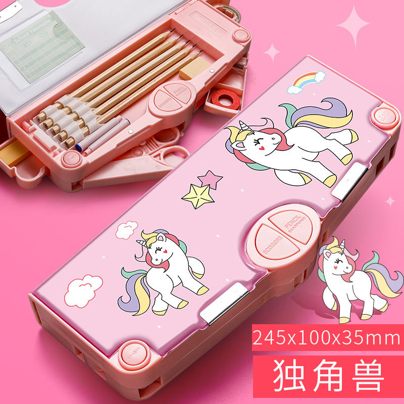 Thumbnail: Kaba Bear Multi-functional Stationery Box - Cartoon Pencil Box for Primary Scho