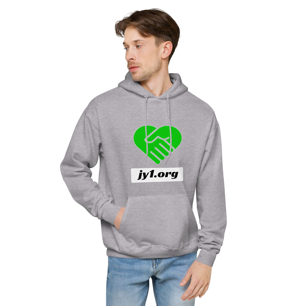 Thumbnail: jy1.org Unisex Heart Chakra Fleece Hoodie