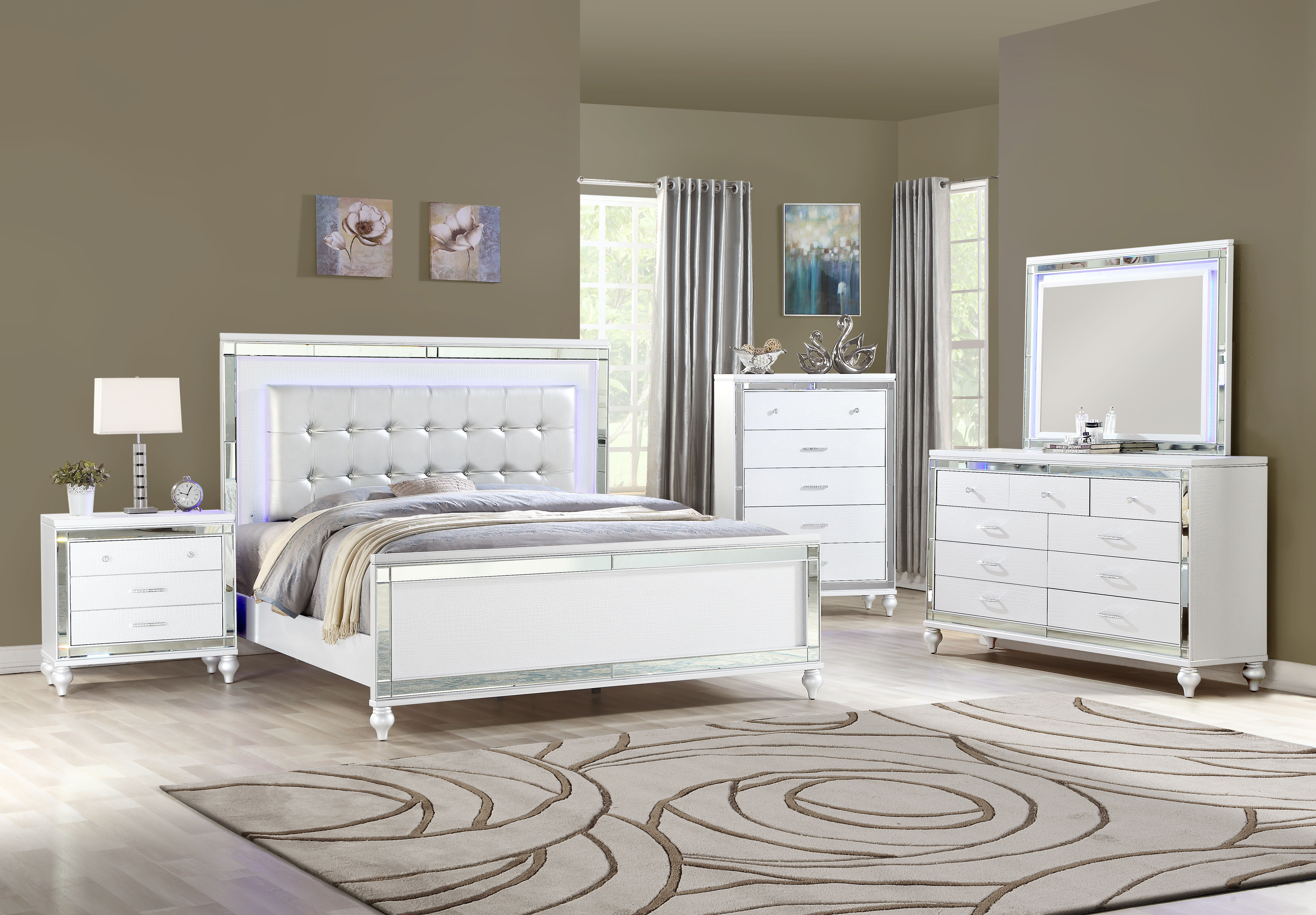 Sterling Nightstand White